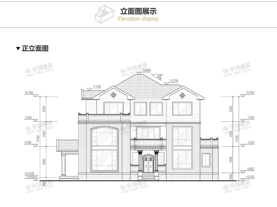 18x12米復式三層自建房設計圖紙
