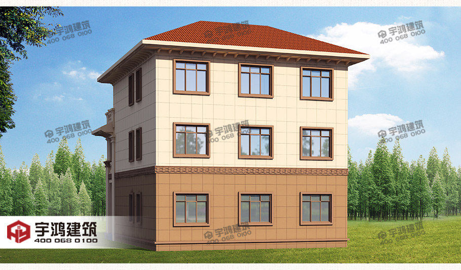 11x14米帶堂屋農村自建房設計圖紙