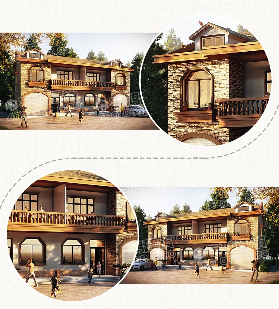 30萬(wàn)帶車庫(kù)雙拼農(nóng)村自建房設(shè)計(jì)圖