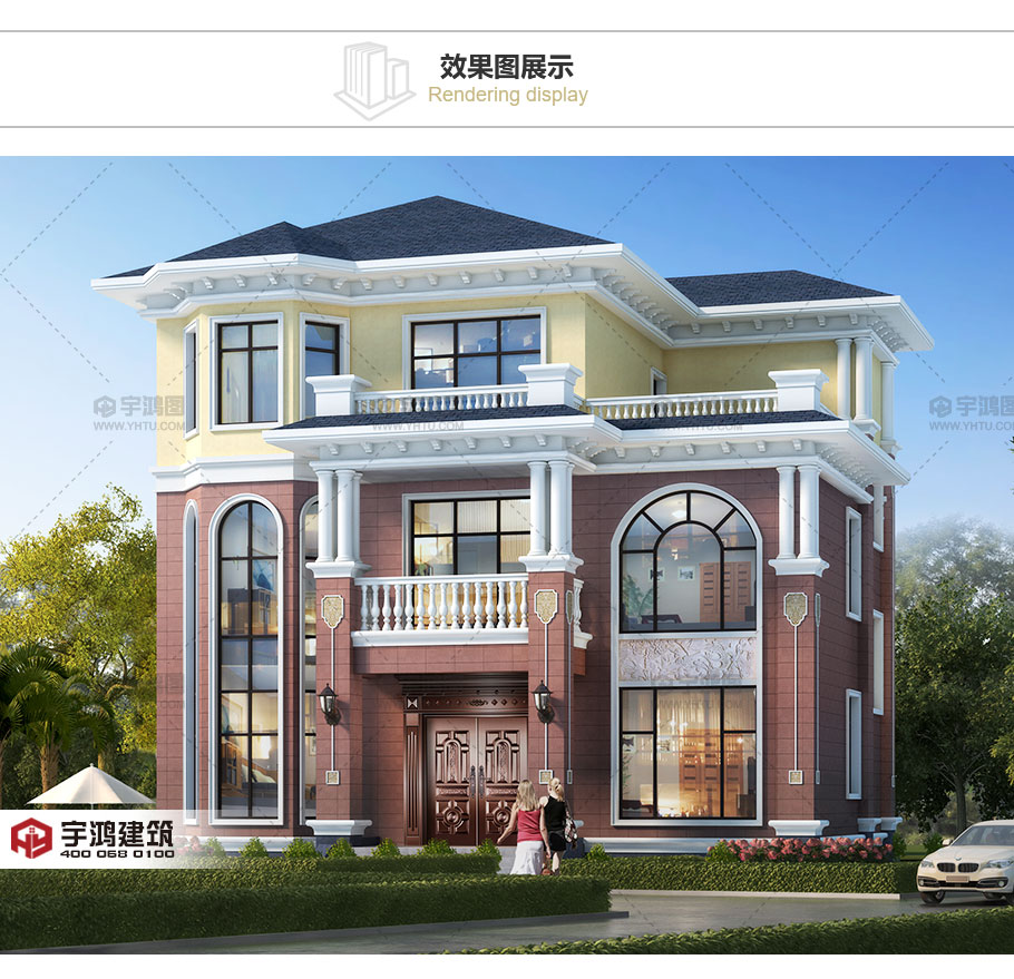 造價25萬以內三層農村別墅設計圖，房子外觀高檔大氣