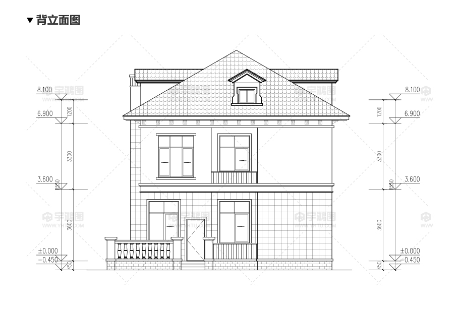 90平帶地下室歐式農(nóng)村別墅設(shè)計(jì)圖,造價(jià)20萬(wàn)還帶閣樓