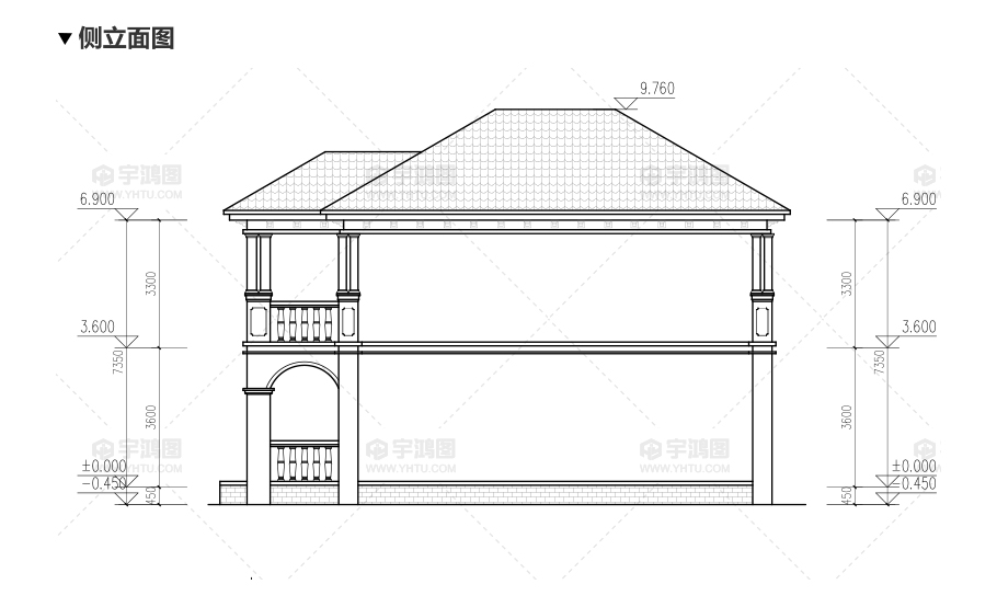 帶地下室20萬二層農(nóng)村小別墅樓設(shè)計(jì)圖紙及效果圖