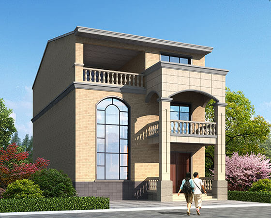 9x19米帶堂屋新農村別墅設計圖紙