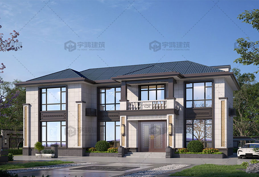 造價(jià)27萬(wàn)-35萬(wàn)新中式別墅設(shè)計(jì)圖紙