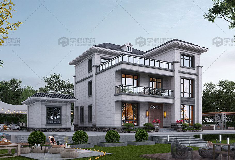 11x13三層新中式別墅設(shè)計(jì)圖紙