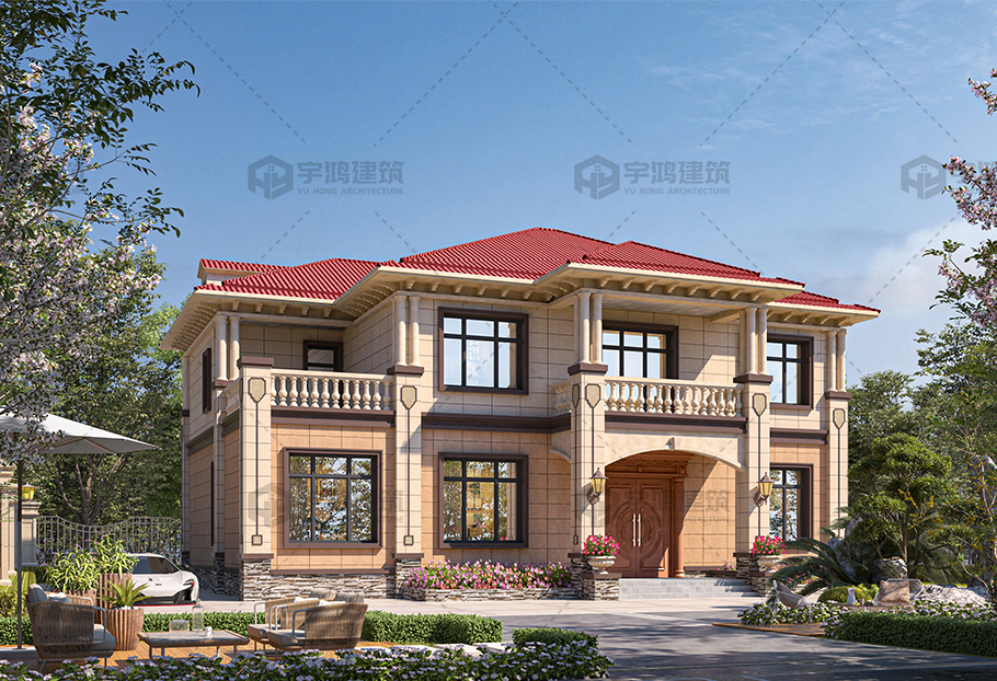 15x13歐式磚混結(jié)構(gòu)別墅設(shè)計(jì)圖紙