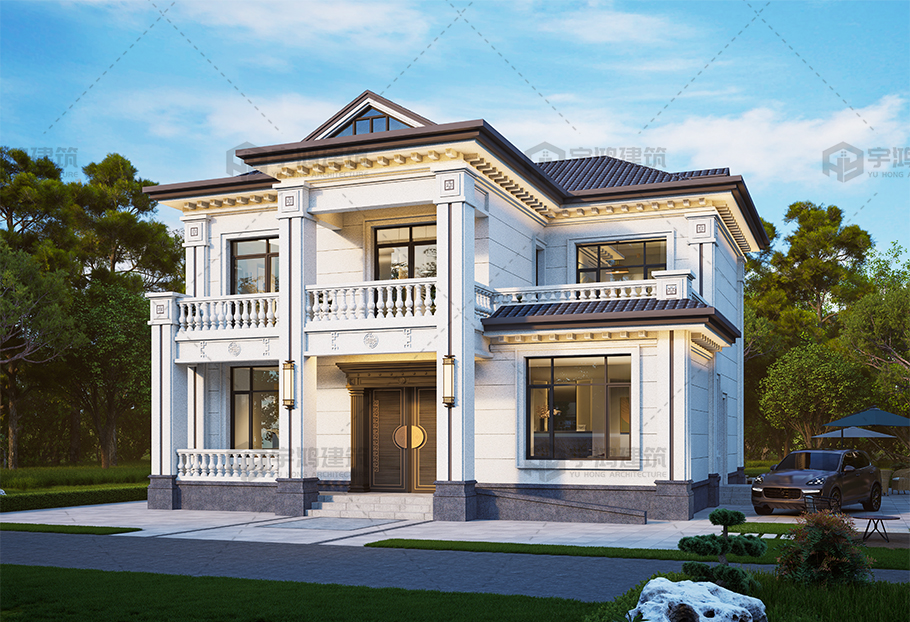 13.56*14.46二層新中式別墅全套圖紙